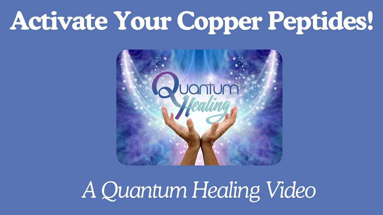 Activate Your Copper Peptides ~ Dr. Stillman