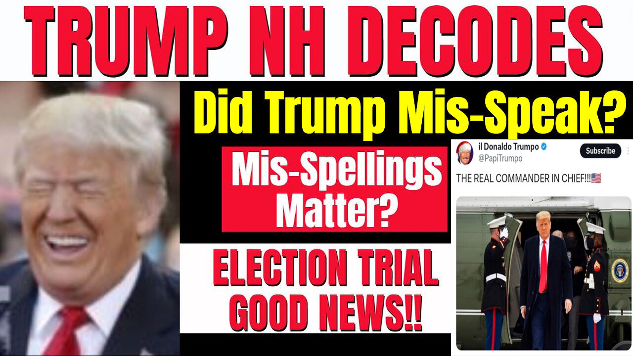 Let's Finish This! Trump New Hampshire Rally Mis-Speak & Mis-Spelling?