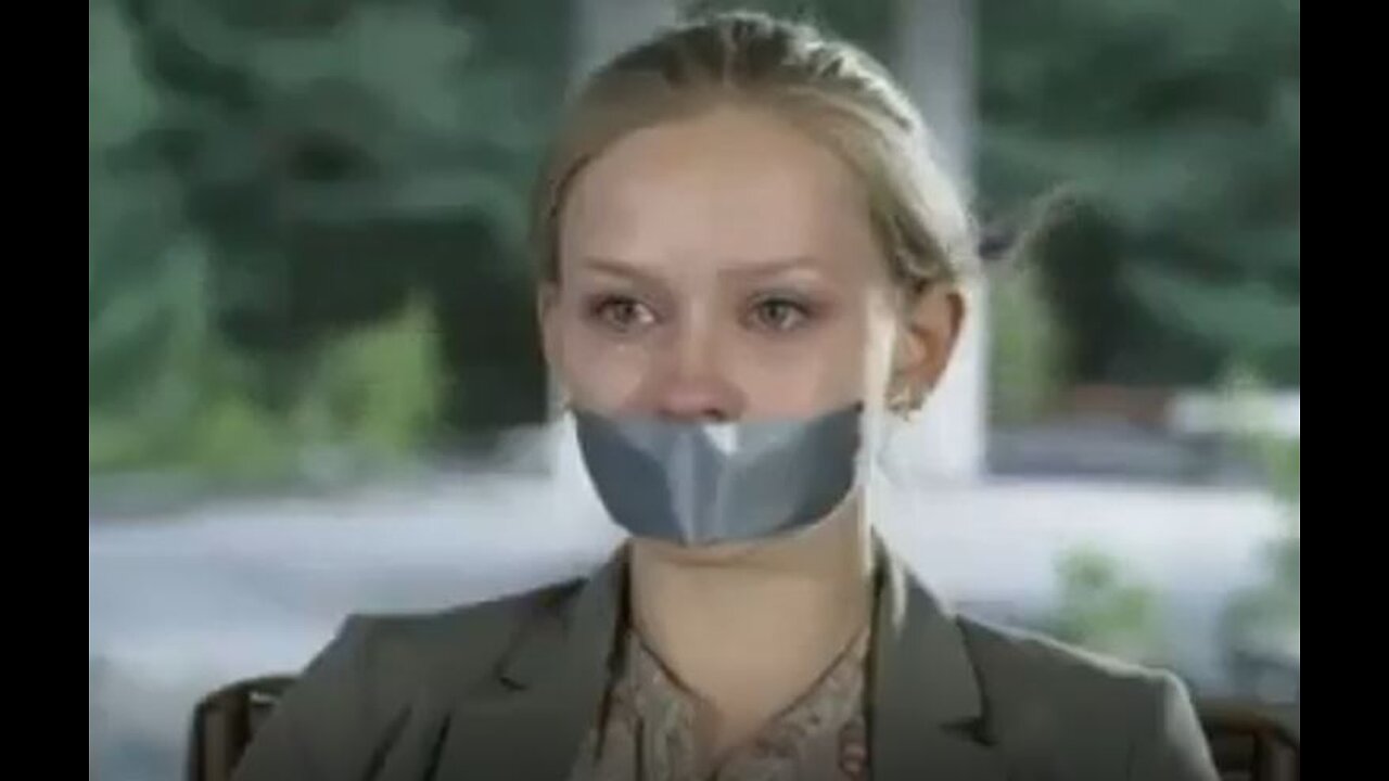 cute Russian girl tape gagged