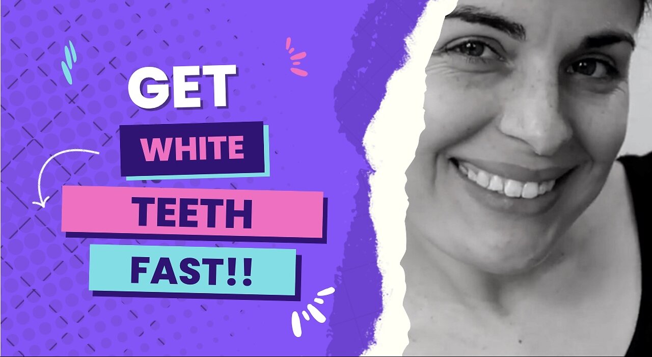 How to get WHITE teeth FAST!!! Get QUICK REAL Results (Shown in video)