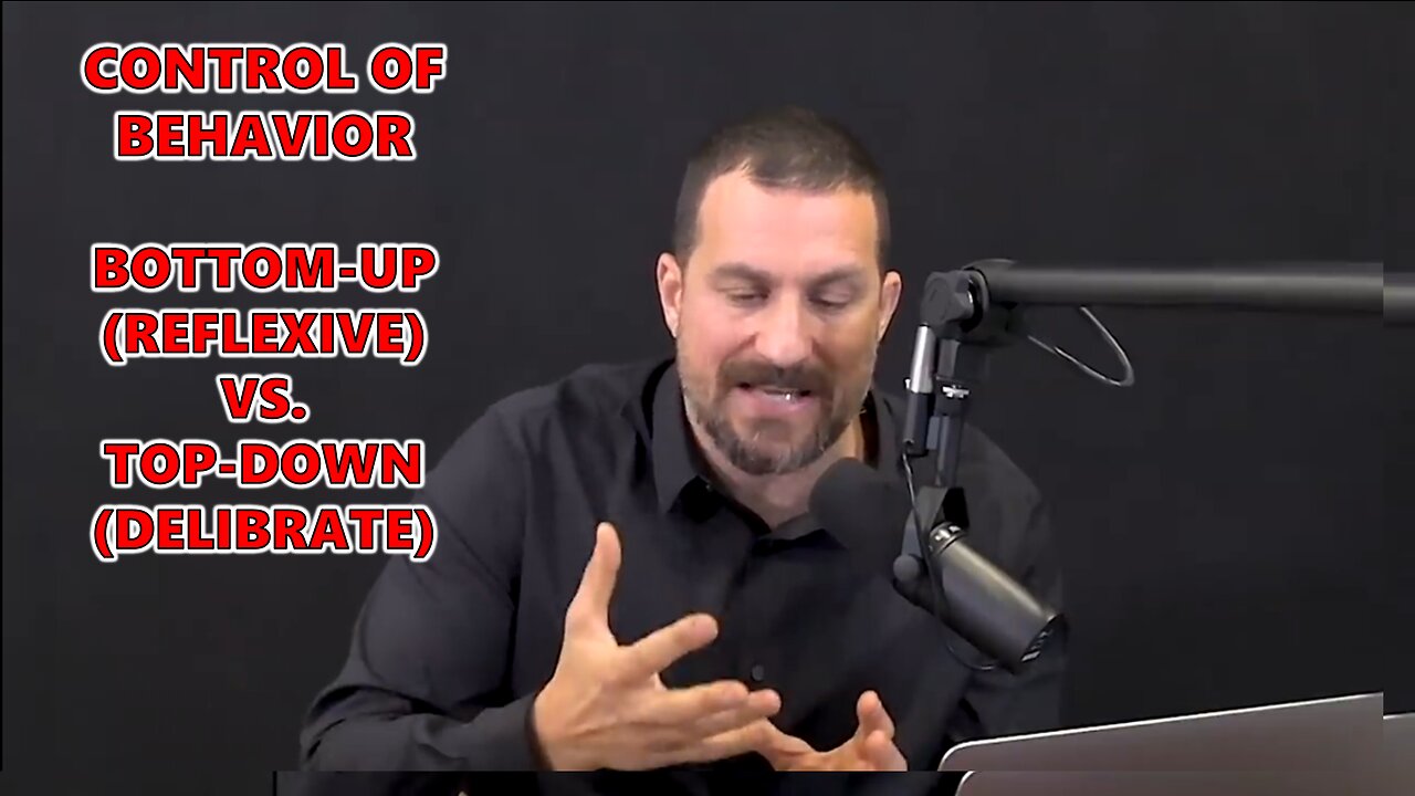 Huberman Lab Podcast #1: Bottom-Up (Reflexive) vs. Top-Down Control of Behavior (Delibrate)