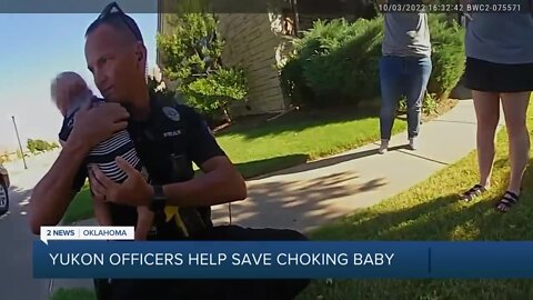 Yukon police save choking baby