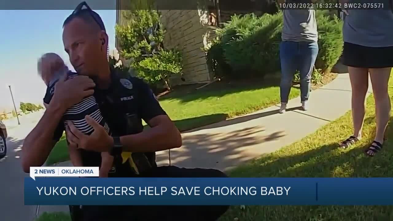 Yukon police save choking baby