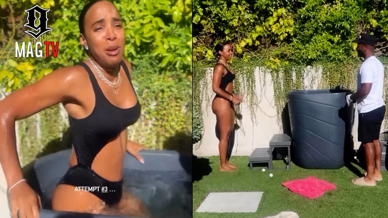 Kelly Rowland Tries The Cold Challenge! 🥶