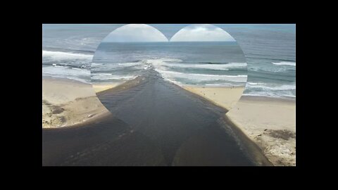 Mallacoota Inlet Mouth Opening 21st July 2020 4K drone Video V2