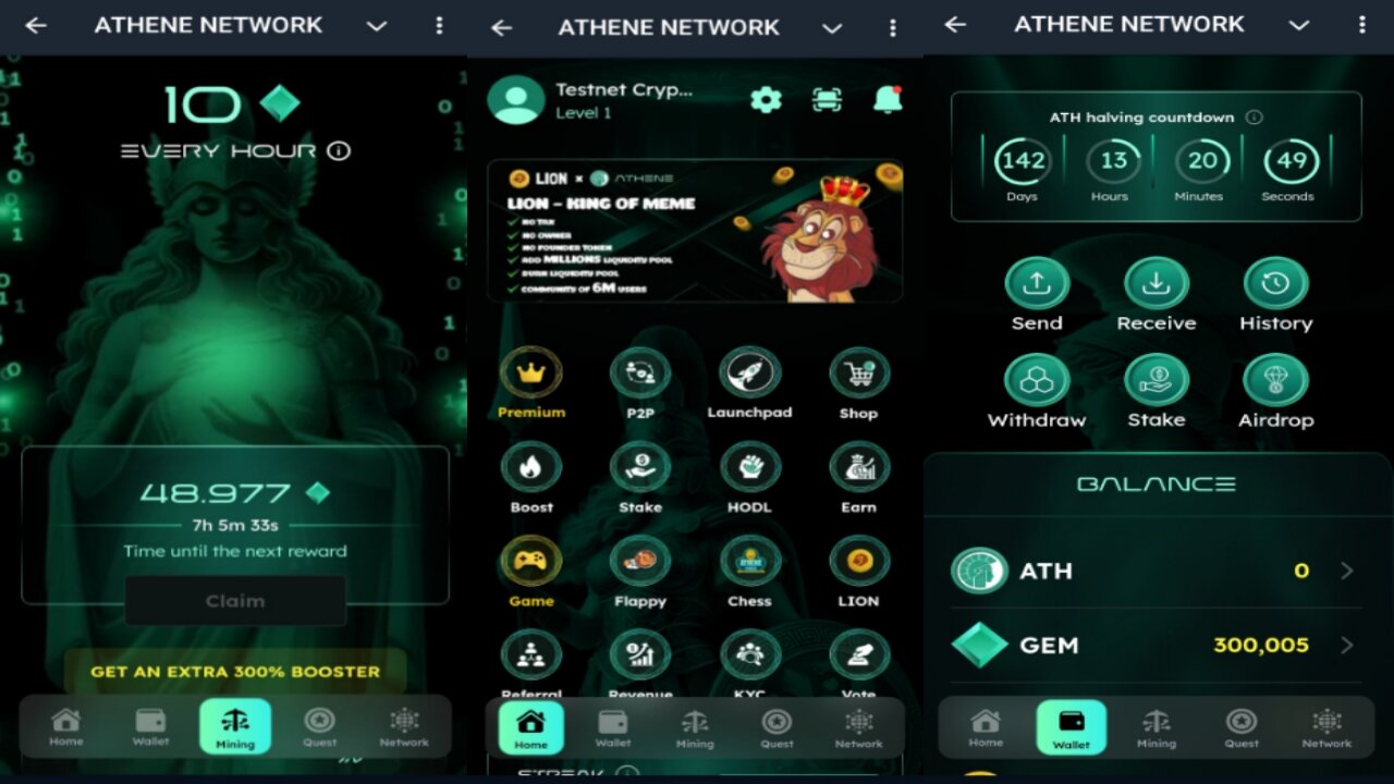 ATHENE NETWORK | Claim Free 300 000 GEM Tokens | New Launched Airdrop Bot By Athene Network