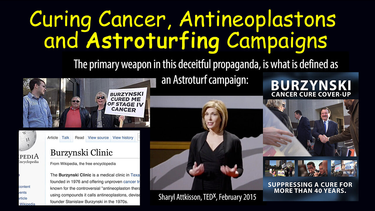 Curing Cancer, Antineoplastons and Astroturfing Campaigns