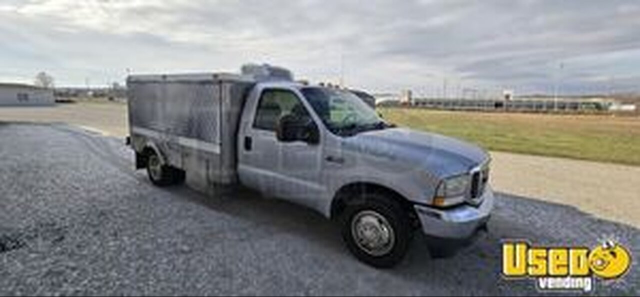 2004 Ford F350 Lunch Serving Canteen Food Truck w/ Thermo King Refrigeration for Sale in Indiana!