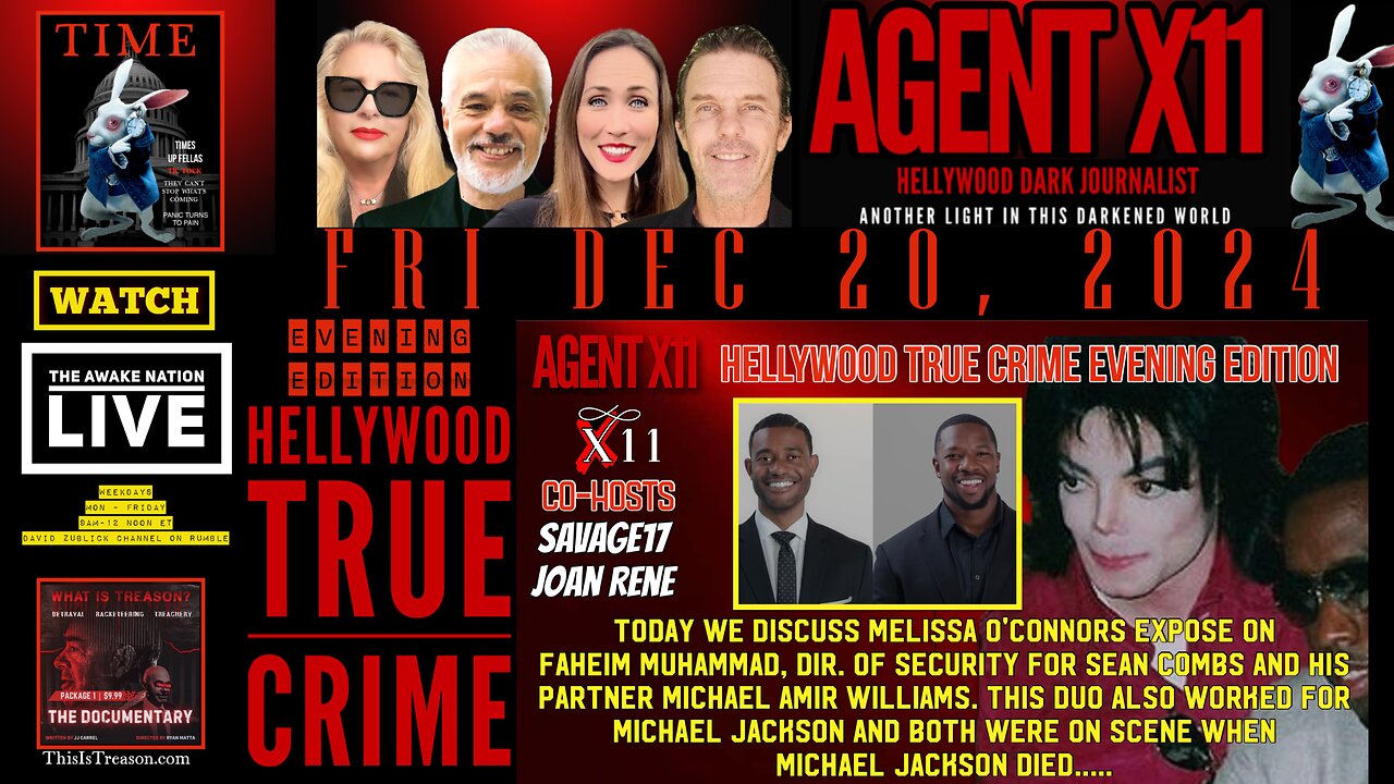 AGENT X11: EP: 84: HELLYWOOD TRUE CRIMES EVENING EDITION WITH SAVAGE17 AND JOAN RENE