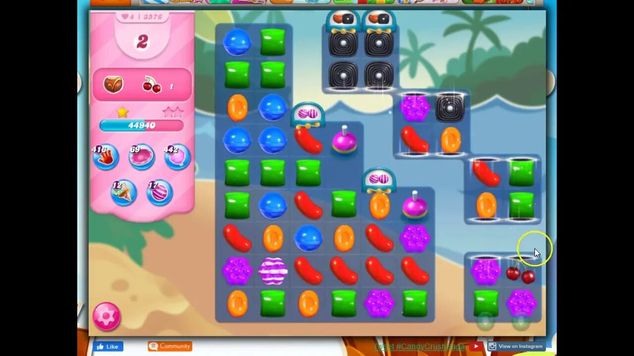 Candy Crush Level 3576 Talkthrough, 20 Moves 0 Boosters