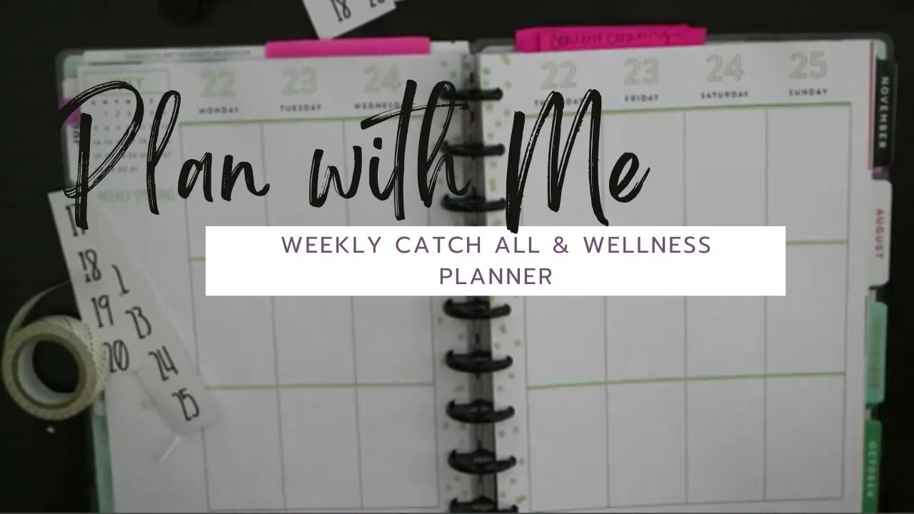 Weekly Plan with Me - Catch all & wellness