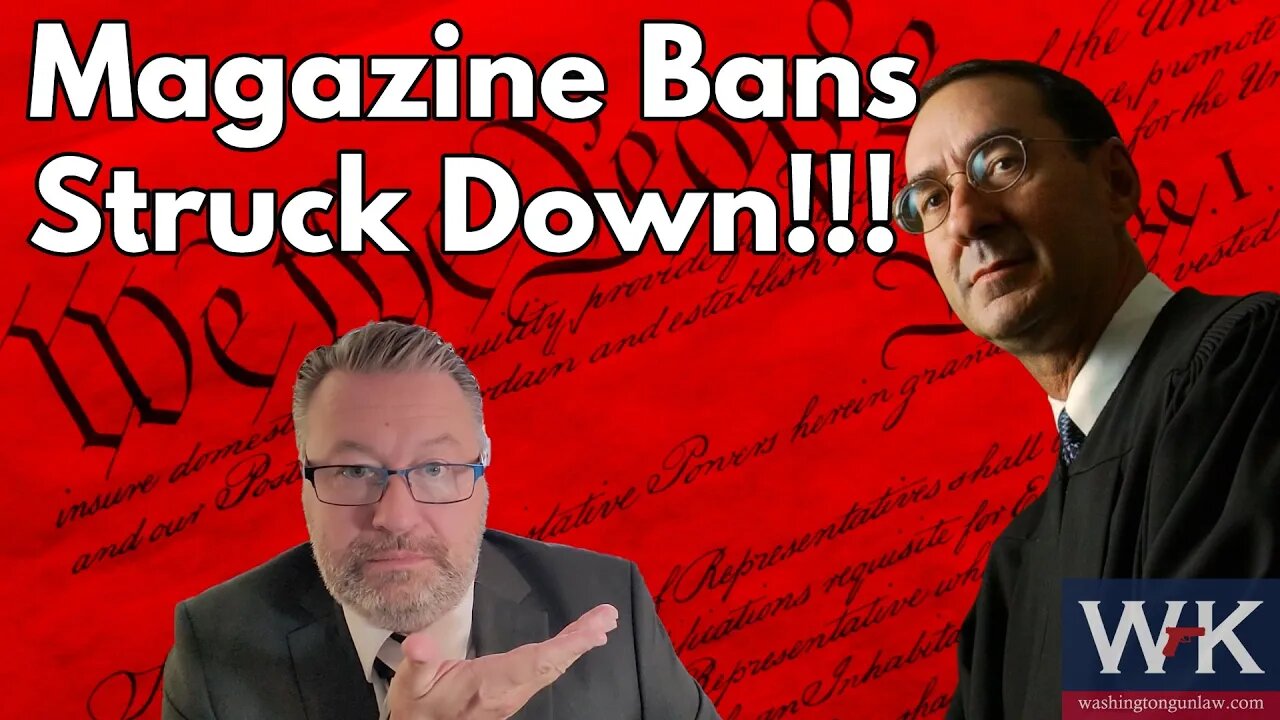 Judge Benitez Strikes Down Magazine Bans!!!