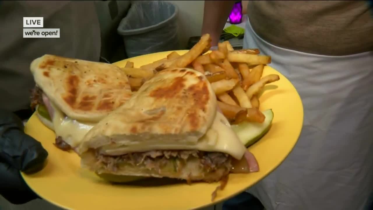 The famous Cuban sandwich at Oscar's Pub and Grill