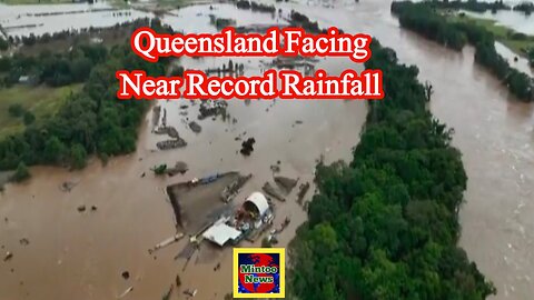 Queensland floods: Australia airport submerged and crocodiles seen after record rain