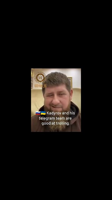 🇷🇺🇺🇦 Kadyrov The Chechen President And His Telegram Team Are Good At Trolling 😂 @Kadyrov_95