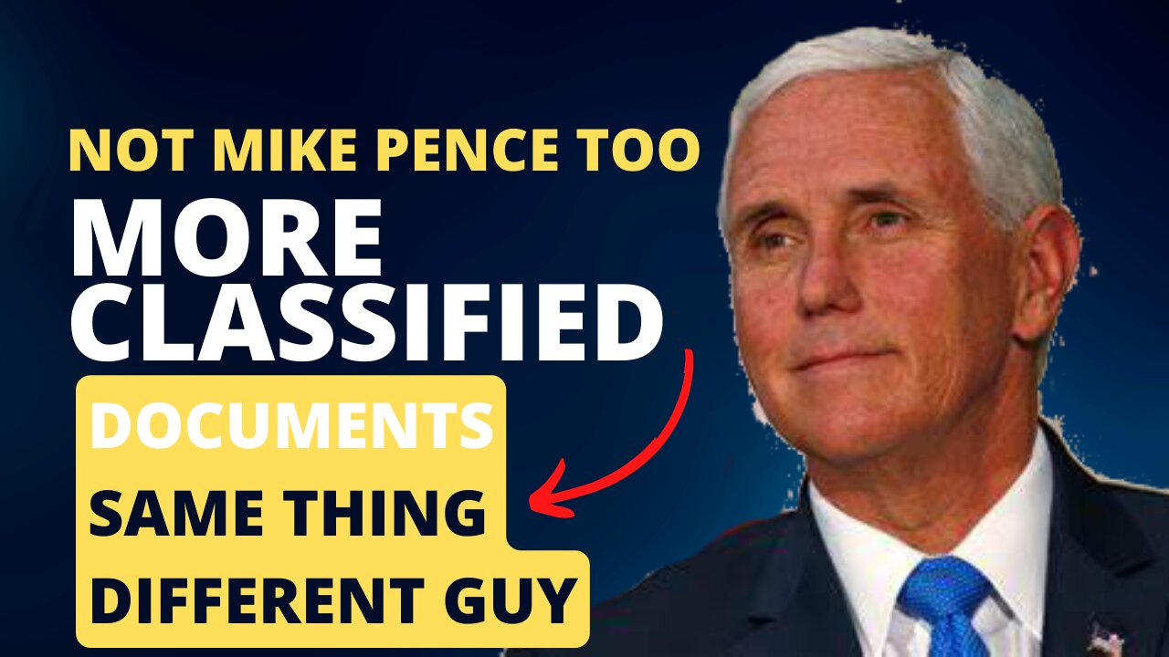 Mike Pence with Classified Documents...Who's Next?