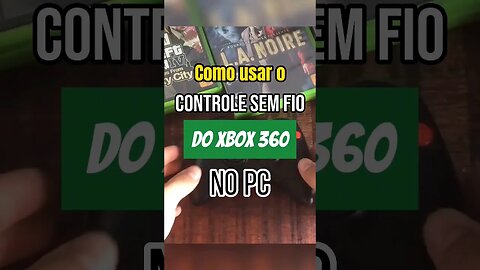 Controle sem fio do 360 no Pc? se liga como é #shorts