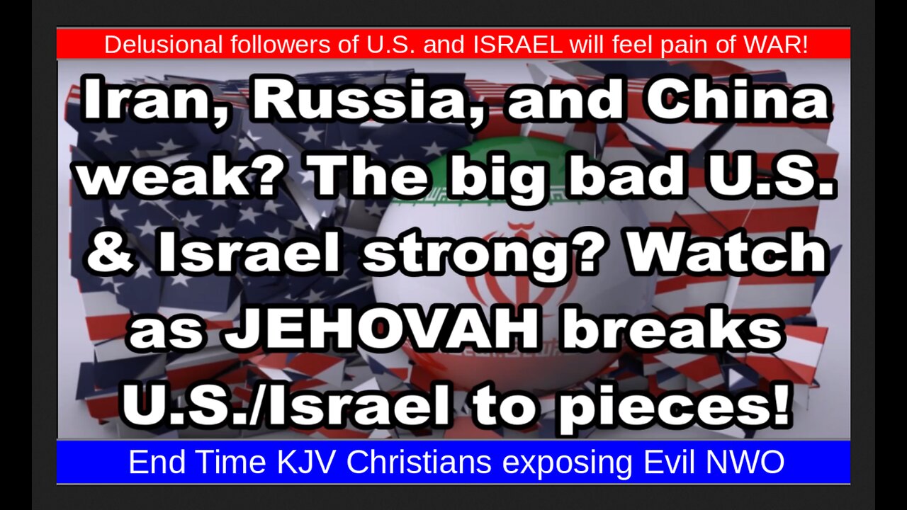 Delusional followers of U.S. and ISRAEL will feel pain of WAR!