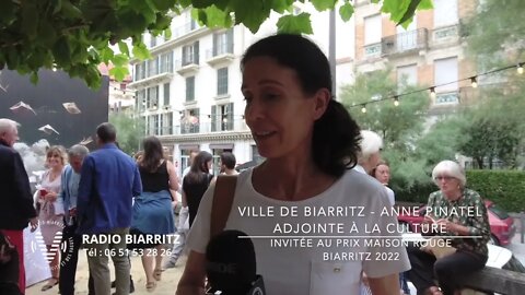 Ville de Biarritz - Anne Pinatel - invitée au Prix Maison Rouge Biarritz 2022