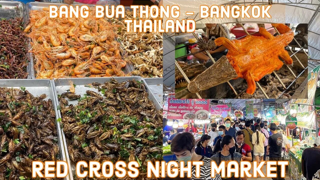 Bang Bua Thong Night Market - June 10-19 - Red Cross Charity Market - Bangkok Thailand