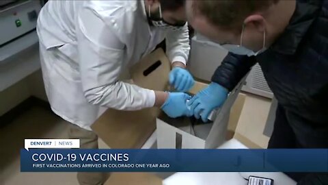 Today marks 1 year since COVID-19 vaccine arrived in Colorado