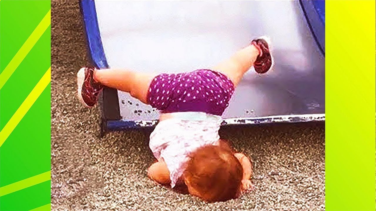 Funny Babies Slide Fail