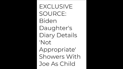 Biden's Been A Naughty Boy...