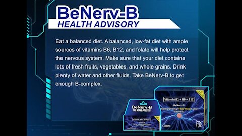 BeNerve Vitamins B1, B6 and B12 - boosts your energy