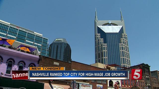 Nashville Ranked Top City For High-Wage Job Growth