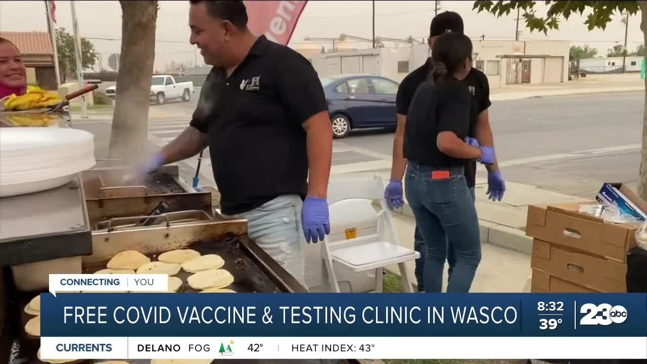 Free COVID-19 vaccine clinic in Wasco. on Sunday