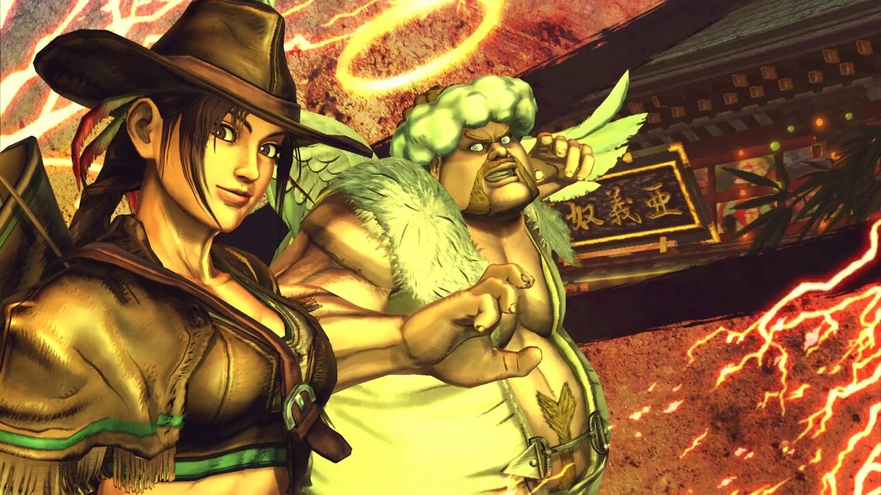 Street Fighter X Tekken: Rufus (Swap Costume) & Julia vs Sagat & PAC-MAN - 1440p No Commentary