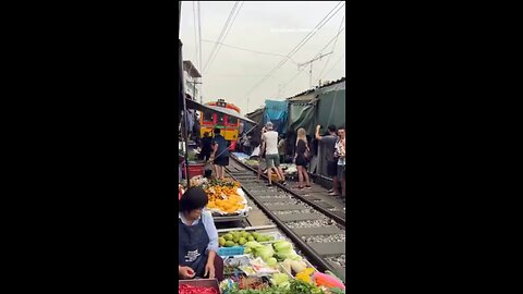 In Railway Market Thailand