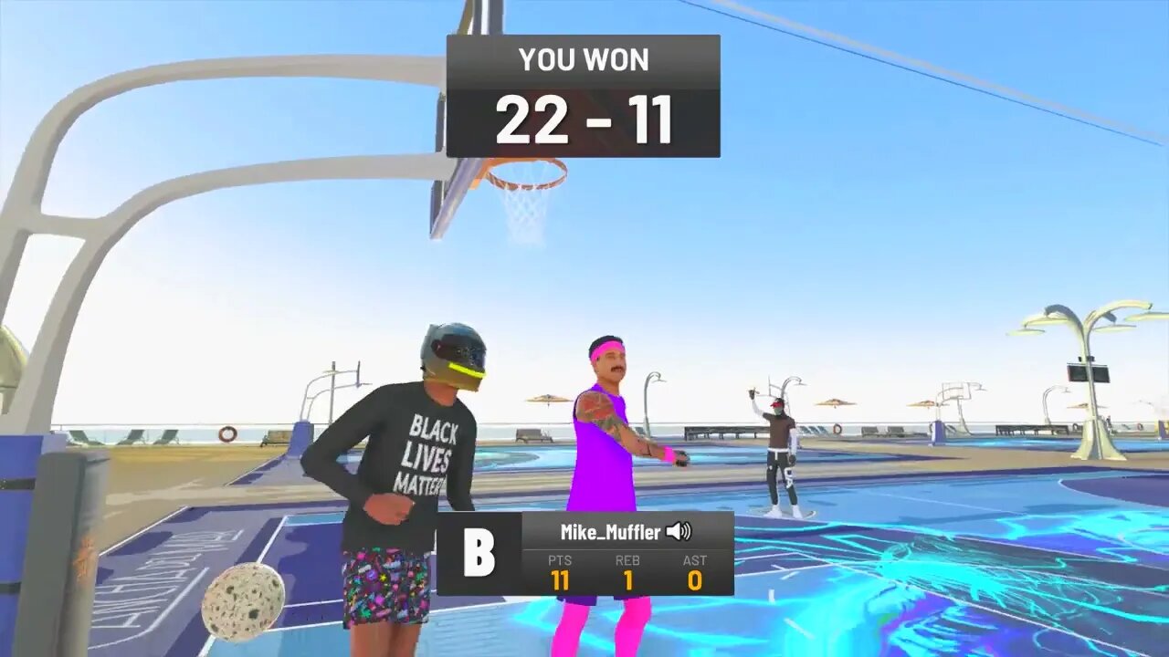 Game Winning Shot with Mr TinyCornDogg and Scholar #NBA2k22 #Park