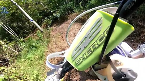 Test riding the 2020 SHERCO 250SE TWO STROKE !