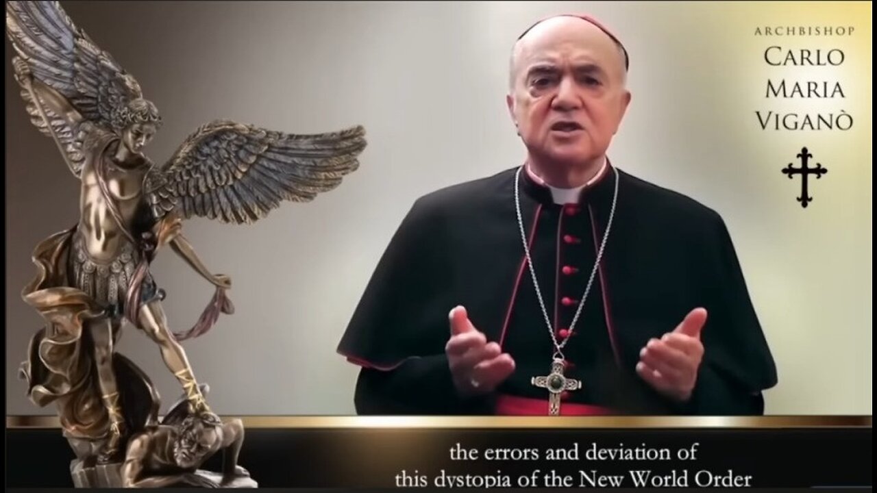 ARCHBISHOP CARLO MARIA VIGANO GIVES THE WORLD A WARNING , MUST LISTEN