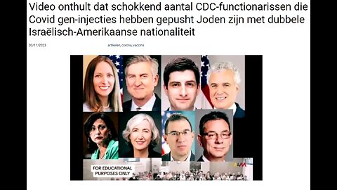 Video onthult dat schokkend aantal CDC-functionarissen.