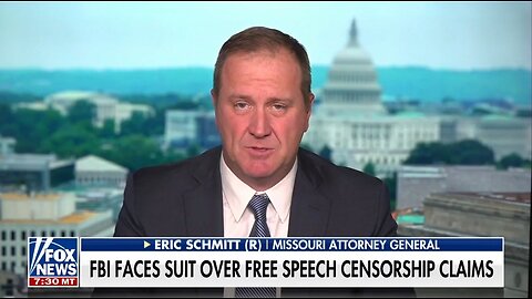 Sen-Elect Schmitt Moves Ahead With Lawsuit Targeting FBI Colluding With Big Tech