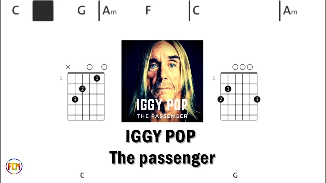 IGGY POP The passenger - (Chords & Lyrics like a Karaoke) HD