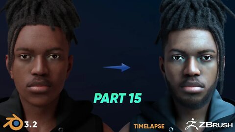 Adam | 3d Character for animation | Part 15 | look dev | ZBrush | Blender