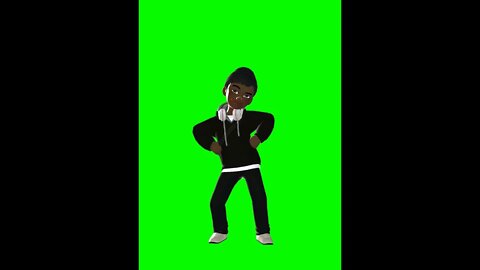 Vídeo de Animação - Avatar dançando - Chroma Key - Green Screen