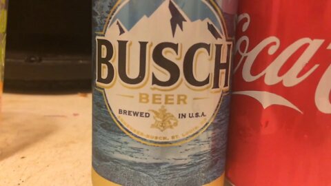 Mixing Busch Beer and Coca-Cola together