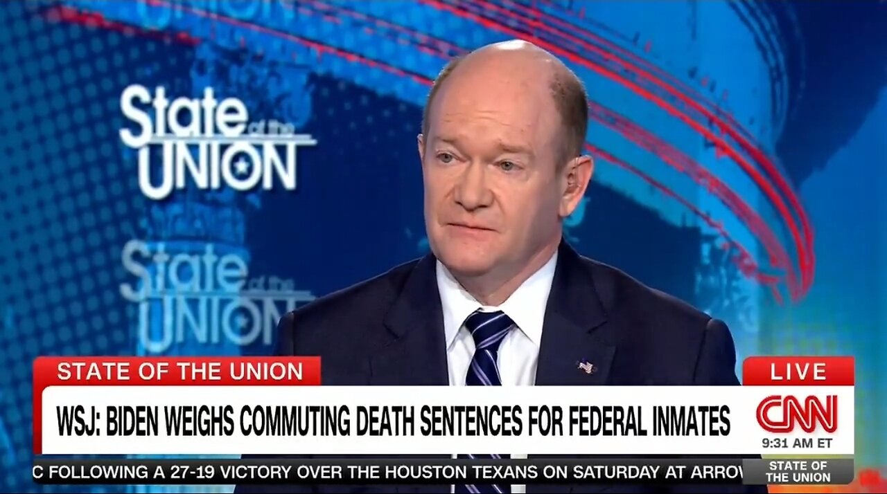 Sen Chris Coons: Biden Should Commute Death Inmates To Life In Prison Because Racism