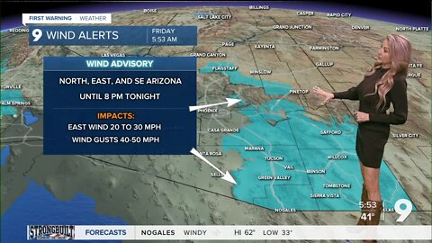 Windy today, warmer for the weekend