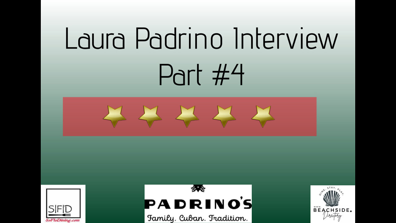 Who’s at The Chef’s Table with Chef Dan? Dive into the Padrino's Legacy with Laura Padrino! Part IV
