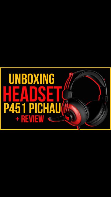 Unboxing/Review do Headset Gamer Pichau P451 #shorts #pichau #unboxing