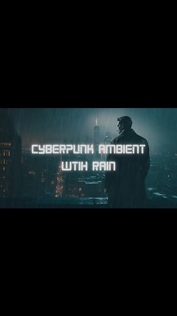 Cyberpunk Ambient with Rain (1 hour) #cyberpunkambientwithrain