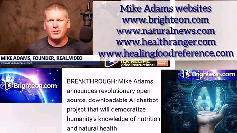 Brighteon founder Mike Adams new AI Natural Health chat Bot.