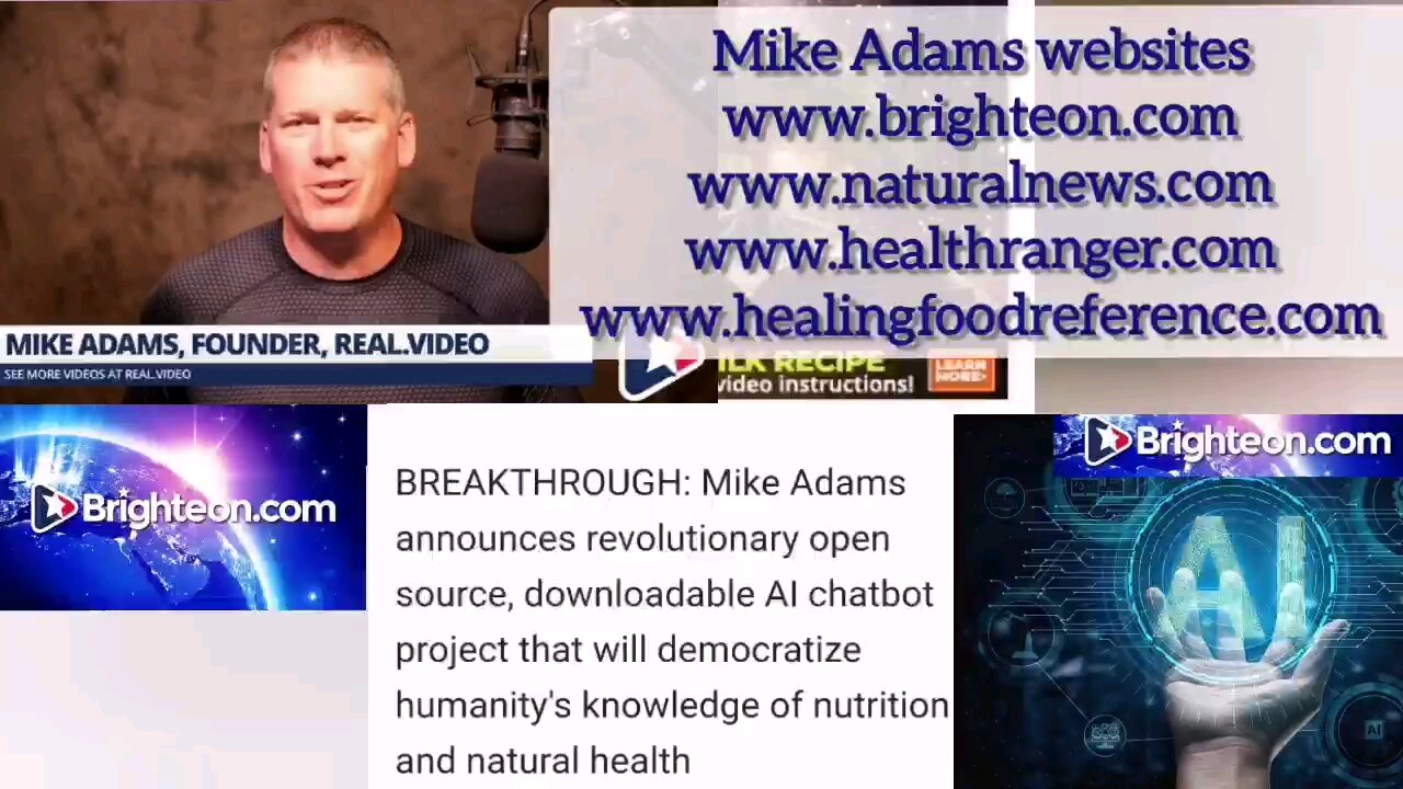 Brighteon founder Mike Adams new AI Natural Health chat Bot.