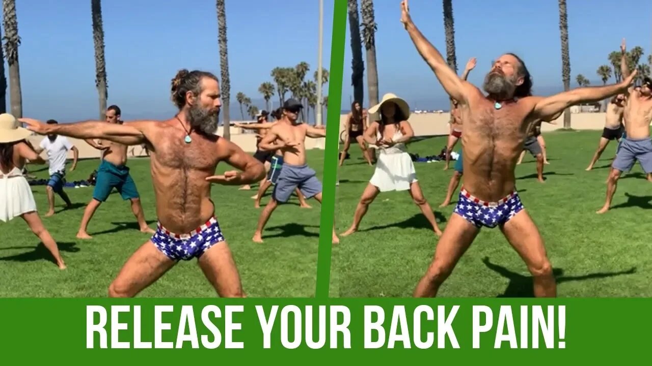 Do THIS to Release Your Back Pain! | Qi Gong At Venice Beach