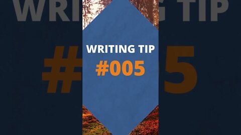 Writing Tip No. 005 - Unique Characters #shorts #writingtips